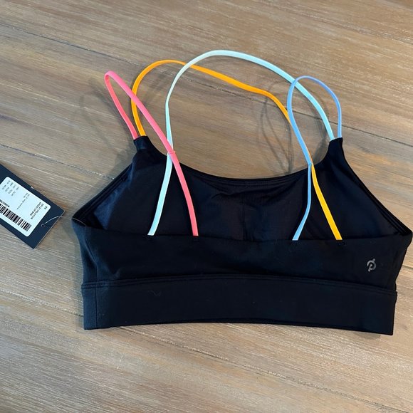 NWT BLACK STRAPPY PELOTON SPEED UP SPORTS BRA SPORTSBRA XS - Picture 3 of 3